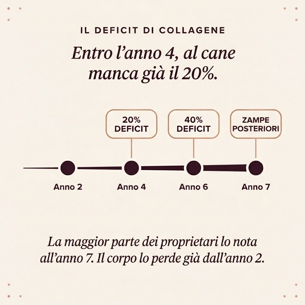 The 4-year collagen deficit timeline